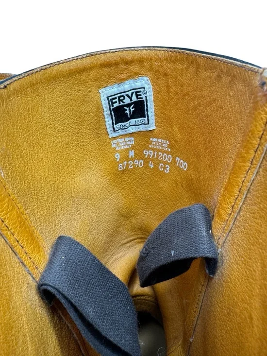 Frye | Vintage 1990’s Campus 14L Boot in Black Leather 9 - Picture 4 of 13